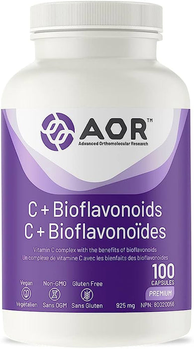 AOR - C + Bioflavonoids - 100 Capsules - Vitamin C Complex with the Benefits of Bioflavonoids( S# Vitamin C )