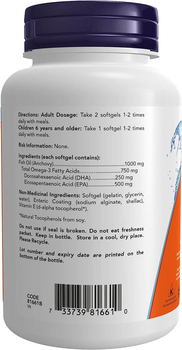 NOW Supplements Ultra Omega-3 1,000 mg Softgels ( S 04  )