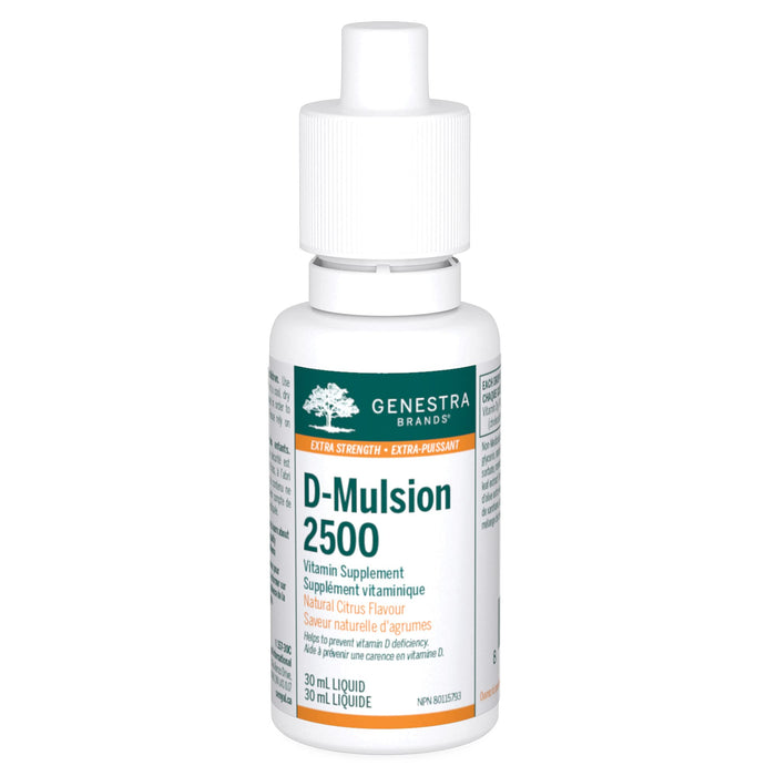 Genestra Brands D-Mulsion 2500 | Helps to Prevent Vitamin D Deficiency | 30 ml | Natural Citrus Flavour ( S03 )