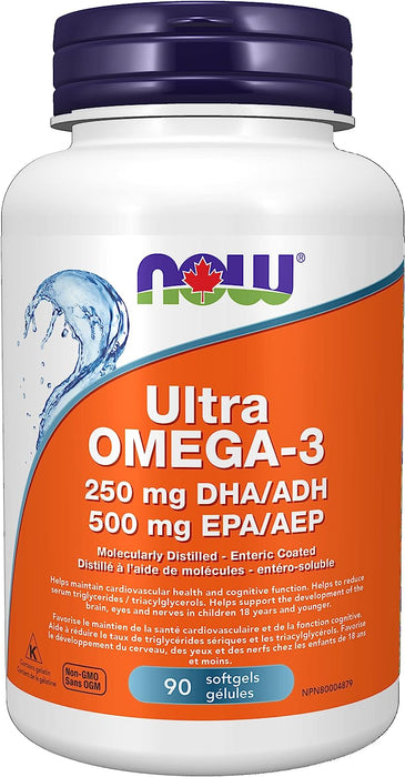 NOW Supplements Ultra Omega-3 1,000 mg Softgels ( S 04  )