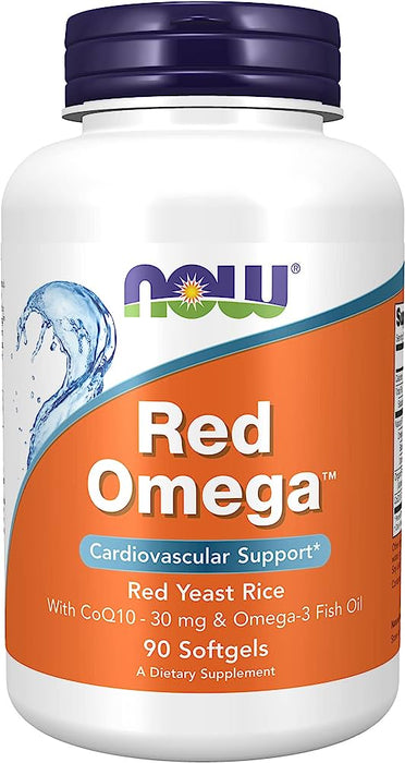 NOW Supplements, Red Omega™ with CoQ10 30 mg and Omega-3 Fish Oil, Cardiovascular Support ( S'' FISH OIL''  )