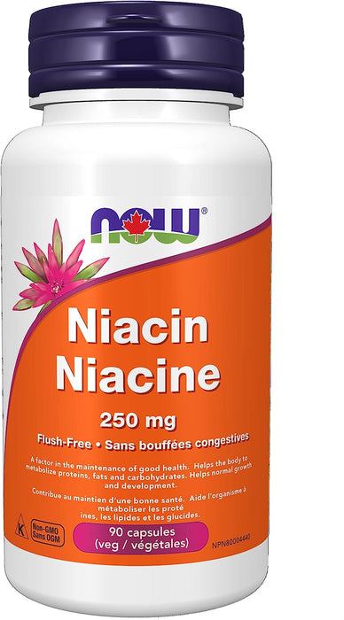 Now Niacin Flush Free 250mg 90 Capsules ( S 08 )