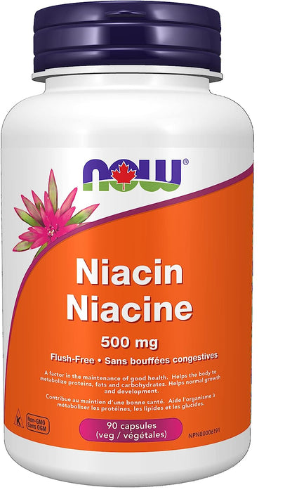 Now Foods Niacin Flush Free 500mg 90vcap ( S08 )