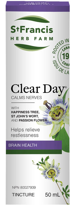 ST FRANCIS HERB FARM  ST FRANCIS HERB FARM Clear Day Tincture (50 ml) (S32)