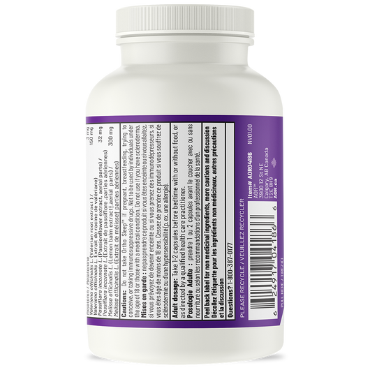 AOR Aor Ortho Sleep 60 Veg Capsules ( S37 )