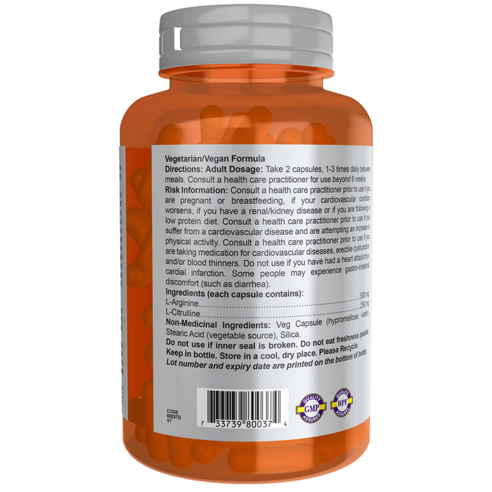 Arginine & Citrulline Veg Capsules ( S# Amino Acids )