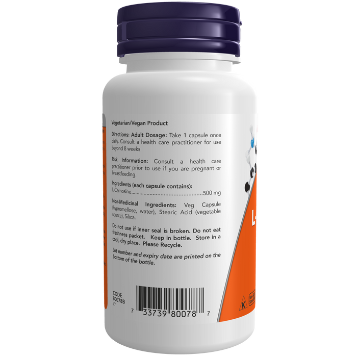 L-Carnosine 500 mg Veg Capsules ( S# Amino Acids  )