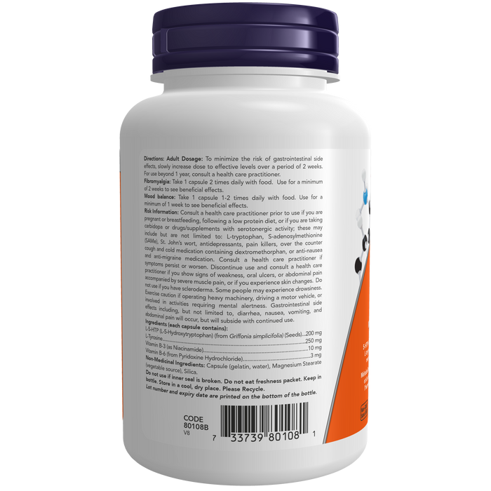 5-HTP 200 mg with Tyrosine 100 Capsules (S#Amino Acid)