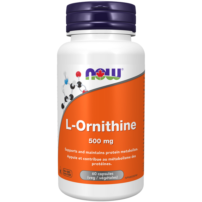 L-Ornithine 500 mg 100 Veg Capsules ( S40 )