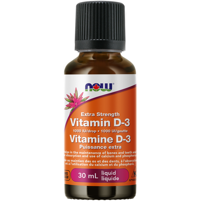 NOW VITAMIN D-3 1000 IU/UI DROP ( 30 mL LIQUID ) ( S 02 )