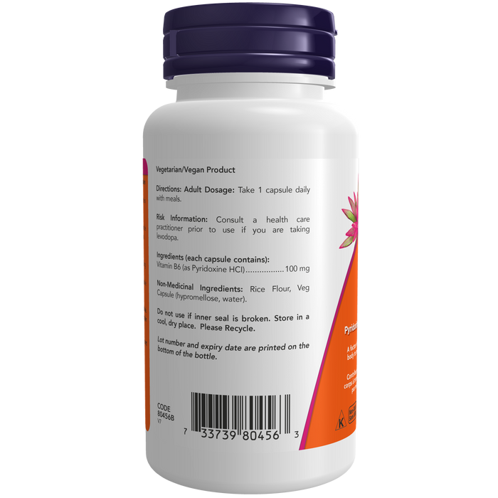 B-6 100 mg 100 Veg Capsules  ( S 16 )