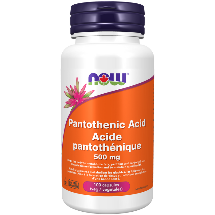 Pantothenic Acid 500 mg Veg Capsules 250 capsules ( S 08 )