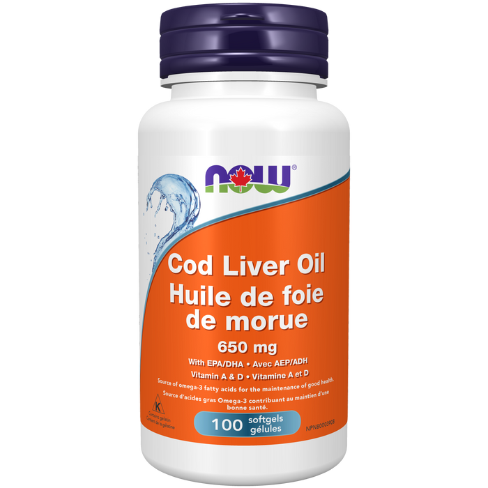 NOW Cod Liver Oil 100 Softgels ( S40 )