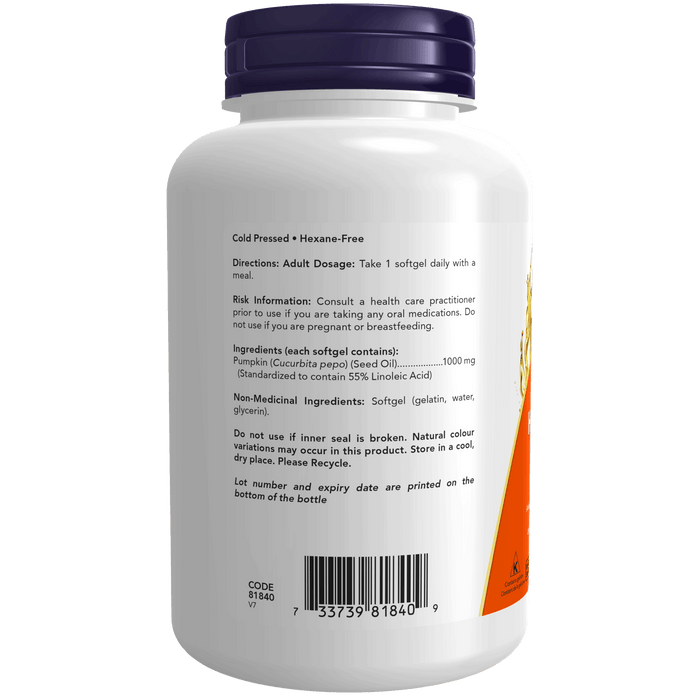 Pumpkin Seed Oil 1,000 mg 100 Softgels  ( S 17 )