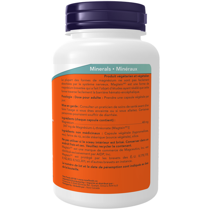 Magtein™ Magnesium L-Threonate 90 Veg Capsules ( S 19 )