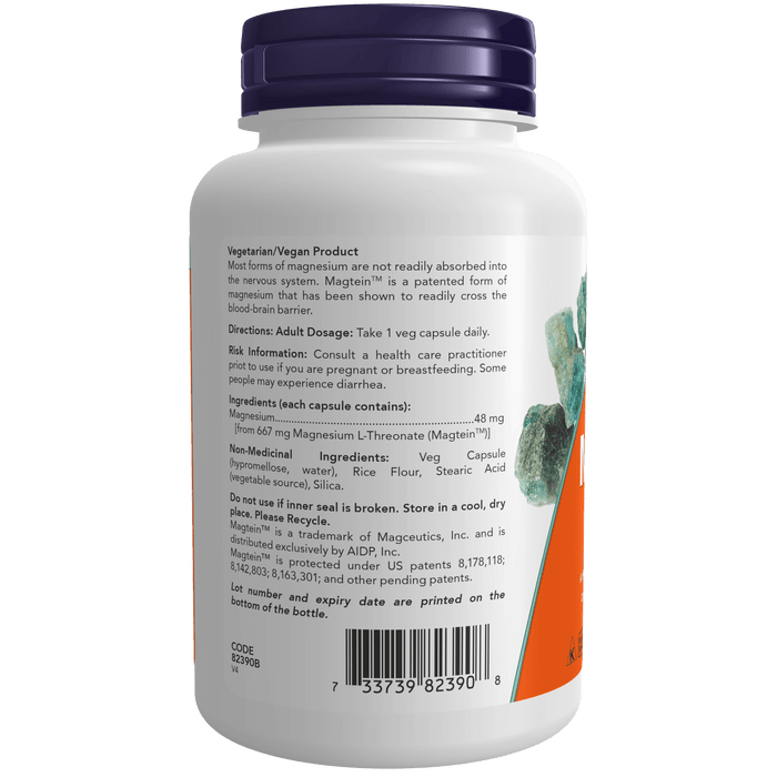 Magtein™ Magnesium L-Threonate 90 Veg Capsules ( S 19 )