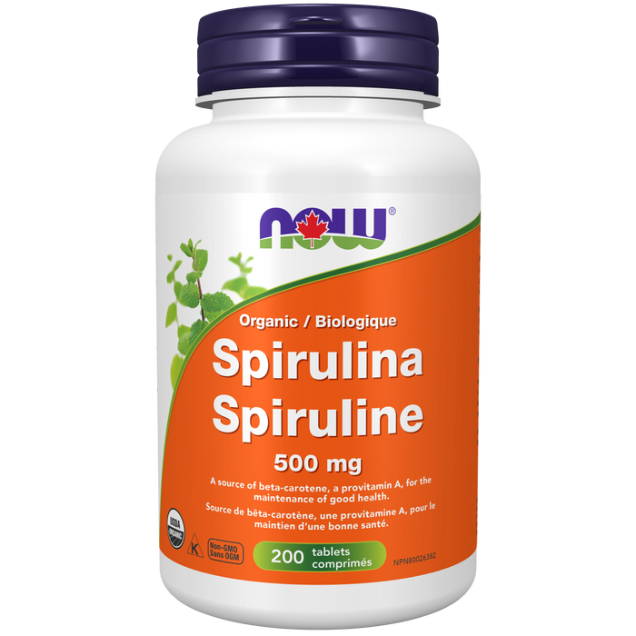 NOW Organic Spirulina 500 mg Tablets ( S20 )