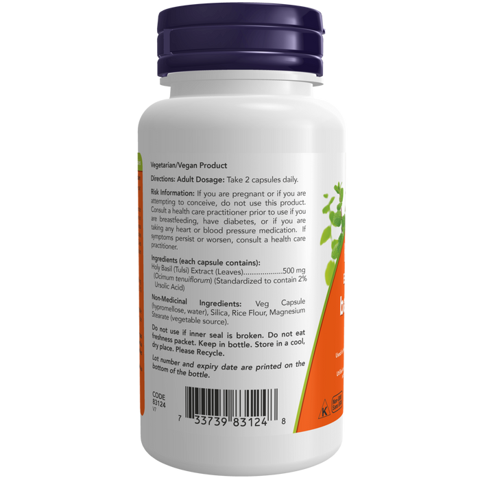 Holy Basil Extract 500 mg 90 Veg Capsules ( S29 )