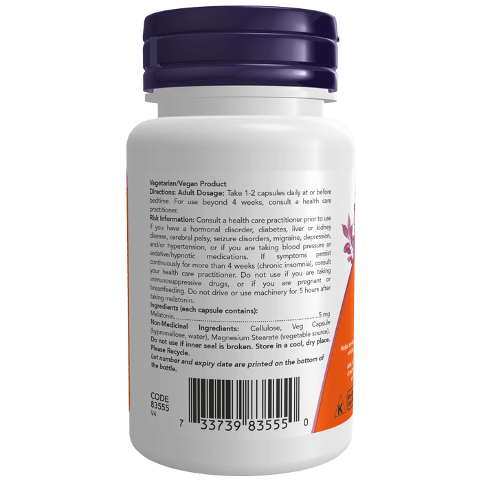 Melatonin 5 mg Veg Capsules (S36)