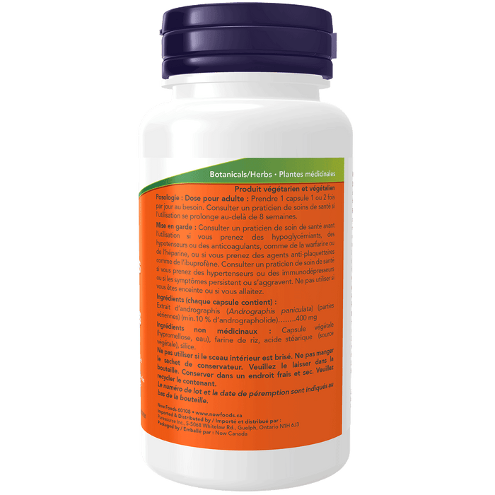 NOW Andrographis Extract 400 mg 90 Veg Capsules ( S29 )