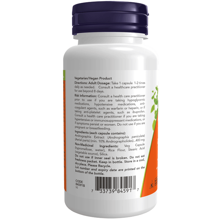 NOW Andrographis Extract 400 mg 90 Veg Capsules ( S29 )