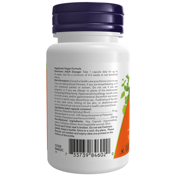 Butterbur Extract 75 mg 60  Veg Capsules ( S29 )