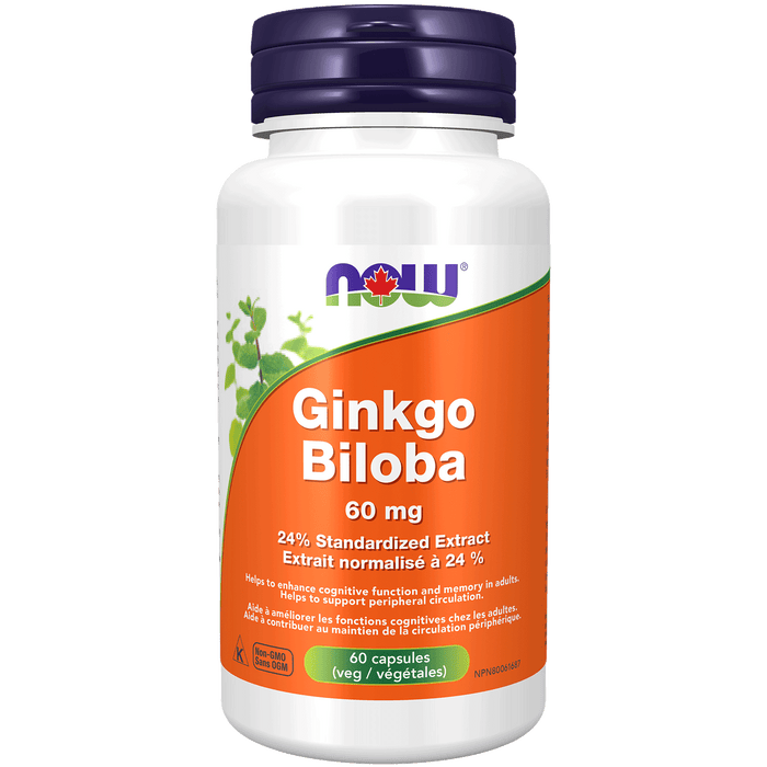 Ginkgo Biloba Extract 60 mg 120 Veg Capsules (S38)