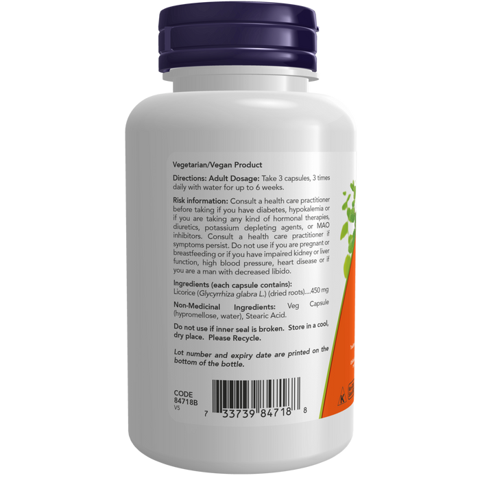 NOW Licorice Root 450 mg Capsules ( S29 )