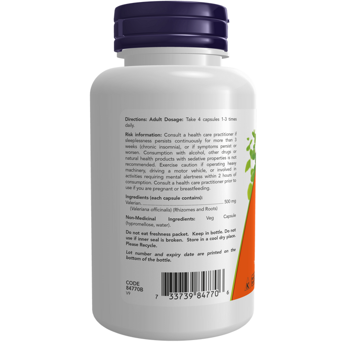 Valerian Root 500 mg Veg 100 Capsules ( S29 )