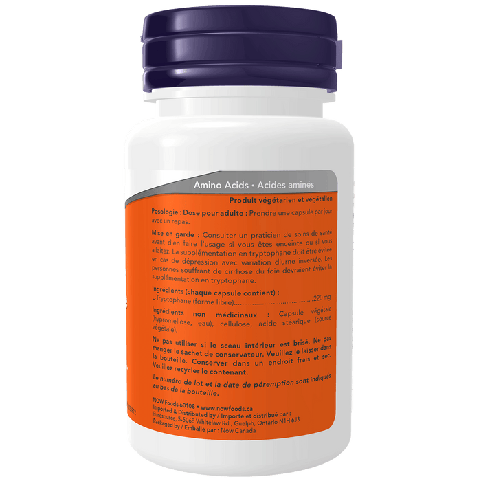 L-Tryptophan 220 mg 100 Veg Capsules  ( S# Amino Acids )