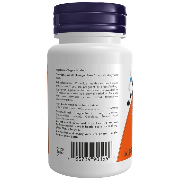 L-Tryptophan 220 mg 100 Veg Capsules  ( S# Amino Acids )