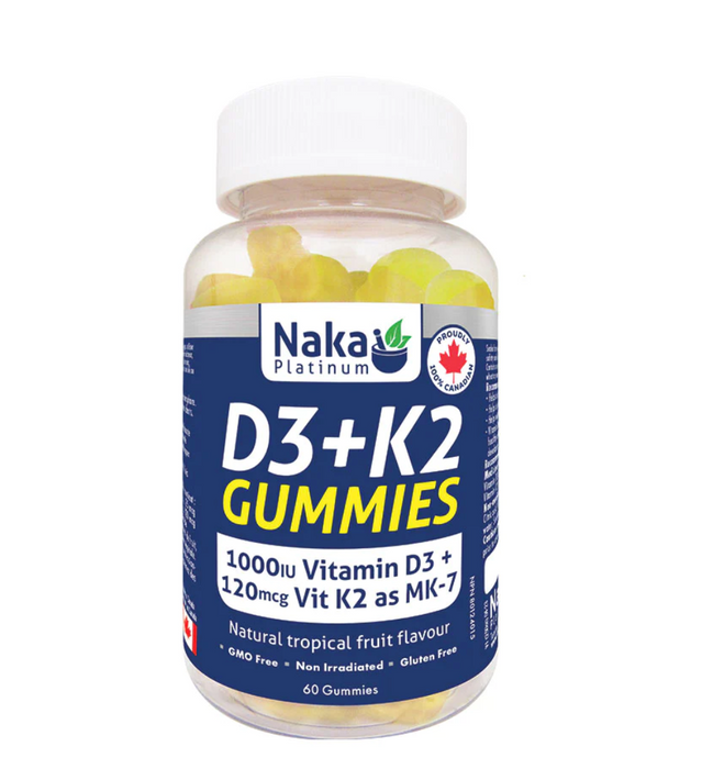 Platinum D3+K2 Gummies - 60 gummies ( S# Vitamins A,D,E )