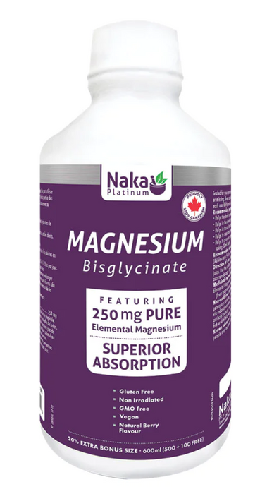 Naka Platinum - Platinum Magnesium Bisglycinate - 600ml ( #S Magnesium )