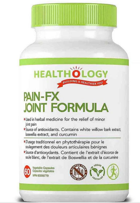 Healthology Pain-FX Joint Formula - 60 Veg Capsules ( Biotin, Potassium )