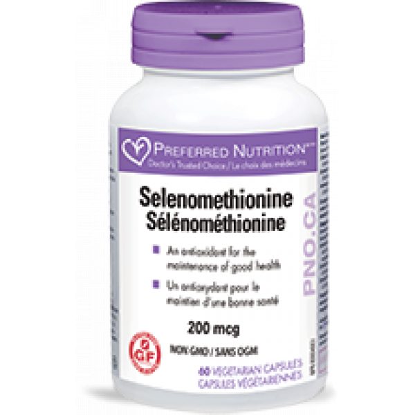 Preferred Nutrition Selenomethionine 200mcg, 60 Vegi-Caps ( S32 )