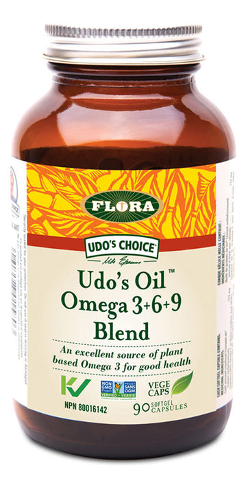 FLORA UDO CHOICE ODU OIL OMEGA 3+6+9 BLEND 90 PILLS ( S03 )