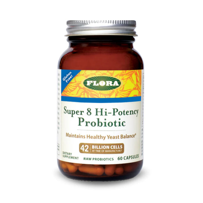 Flora Super 8 Hi-Potency Probiotic 60's